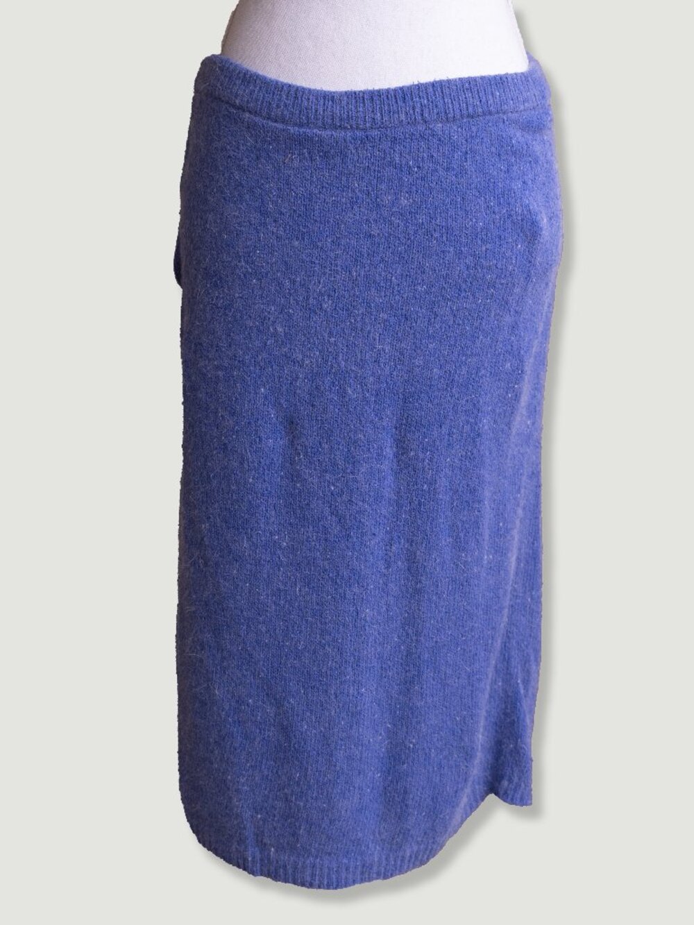 Raoul Silk Angora Pull-On Skirt Vintage Lavender Purple Knit Soft Pencil Midi